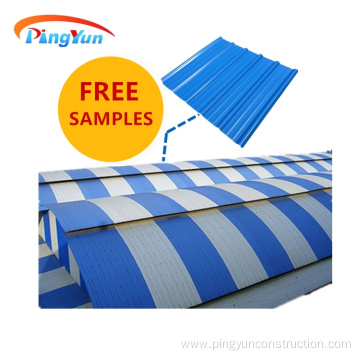 heat insulation techo warehouse upvc plastic roof sheet